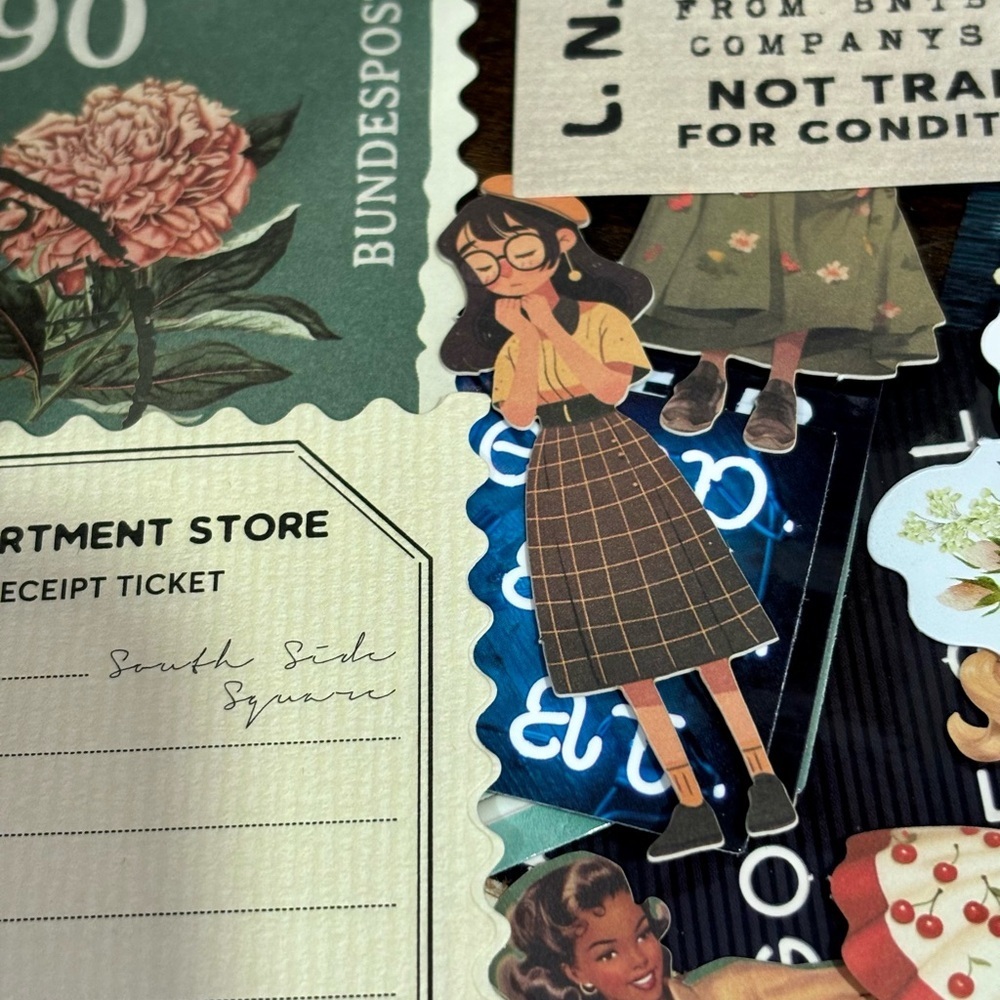 Ephemera Bundle: 20 Pieces for Mixed Media Art Junk Journal Scrapbooking - Picture 15 of 16